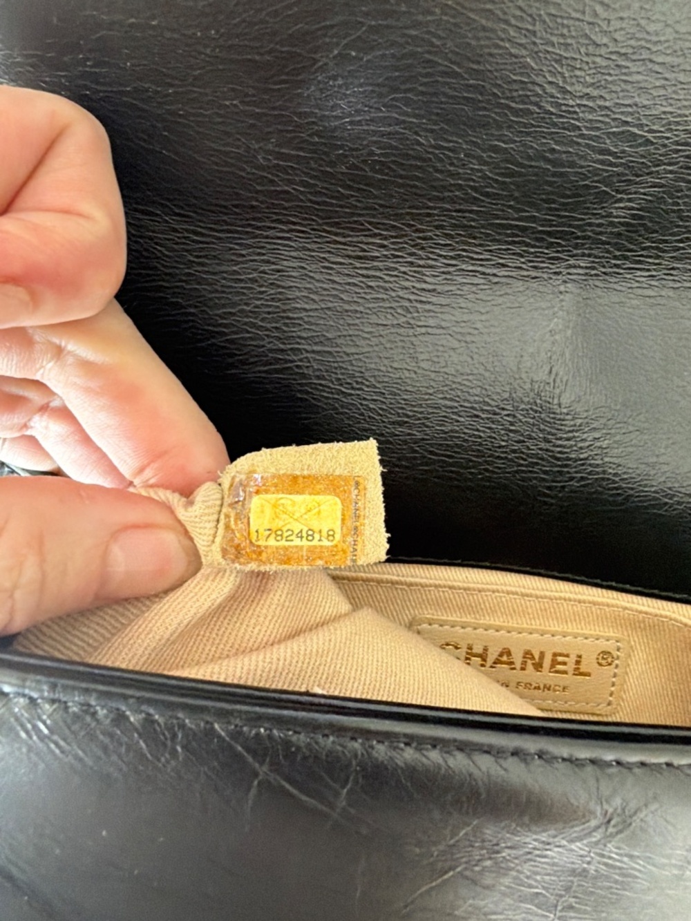 Chanel Small Boy Bag Black Quilted Calfskin Antique Gold Hardware Crossbody - Picture 4 of 16